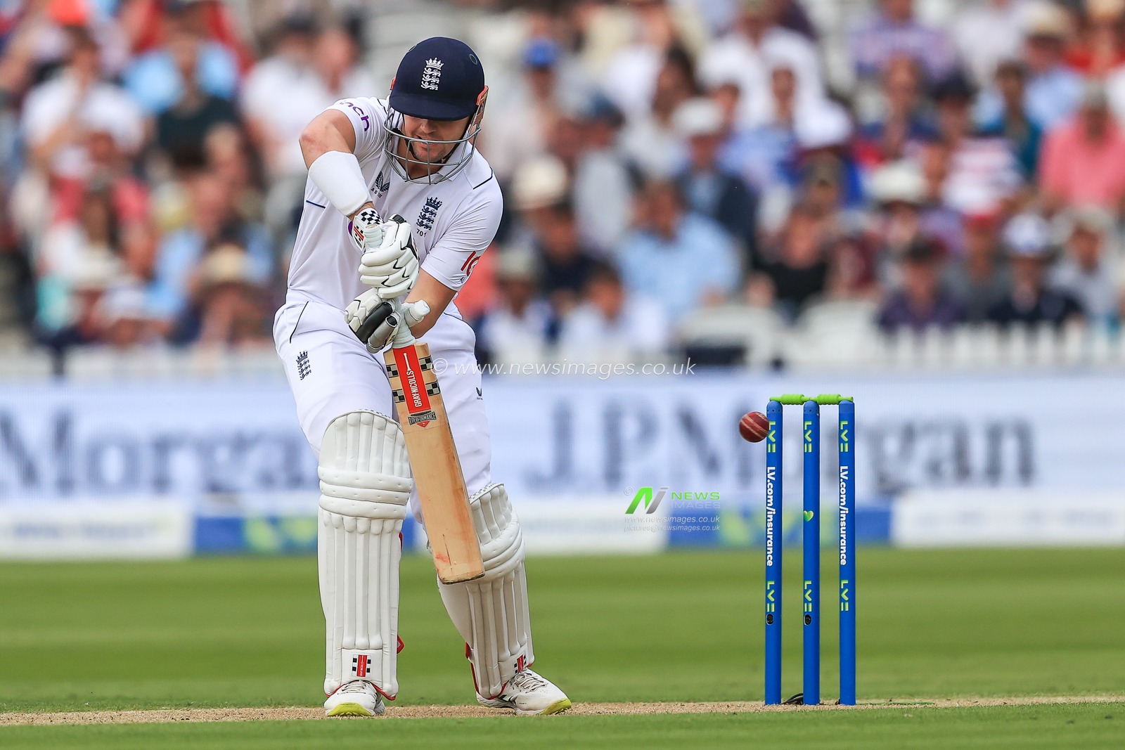 Alex Lees of England in action during the game