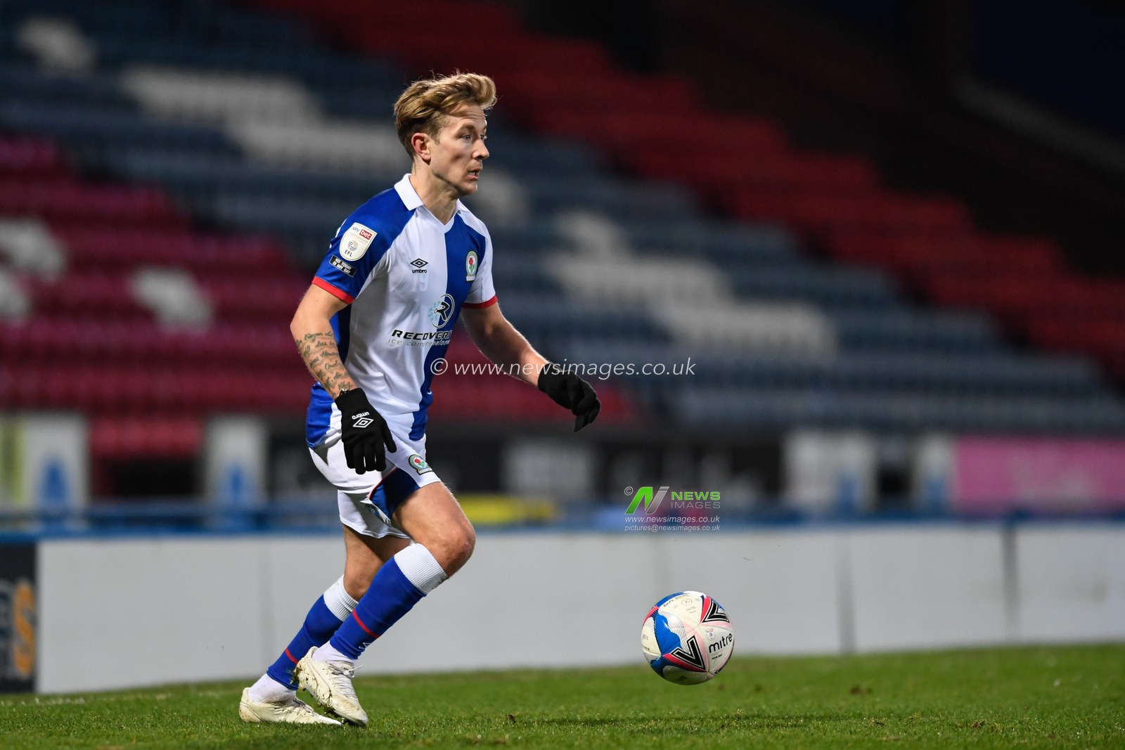 Lewis Holtby #10 of Blackburn Rovers in action during the game