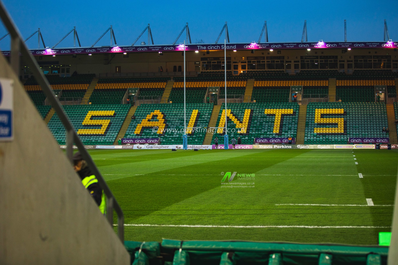 Franklins Gardens Stadium before the Gallagher Premiership match Northampton Saints vs Leicester Tigers at Cinch Stadium at Franklin's Gardens, Northampton, United Kingdom, 21st March 2025

(Photo by Craig Evans/News Images)