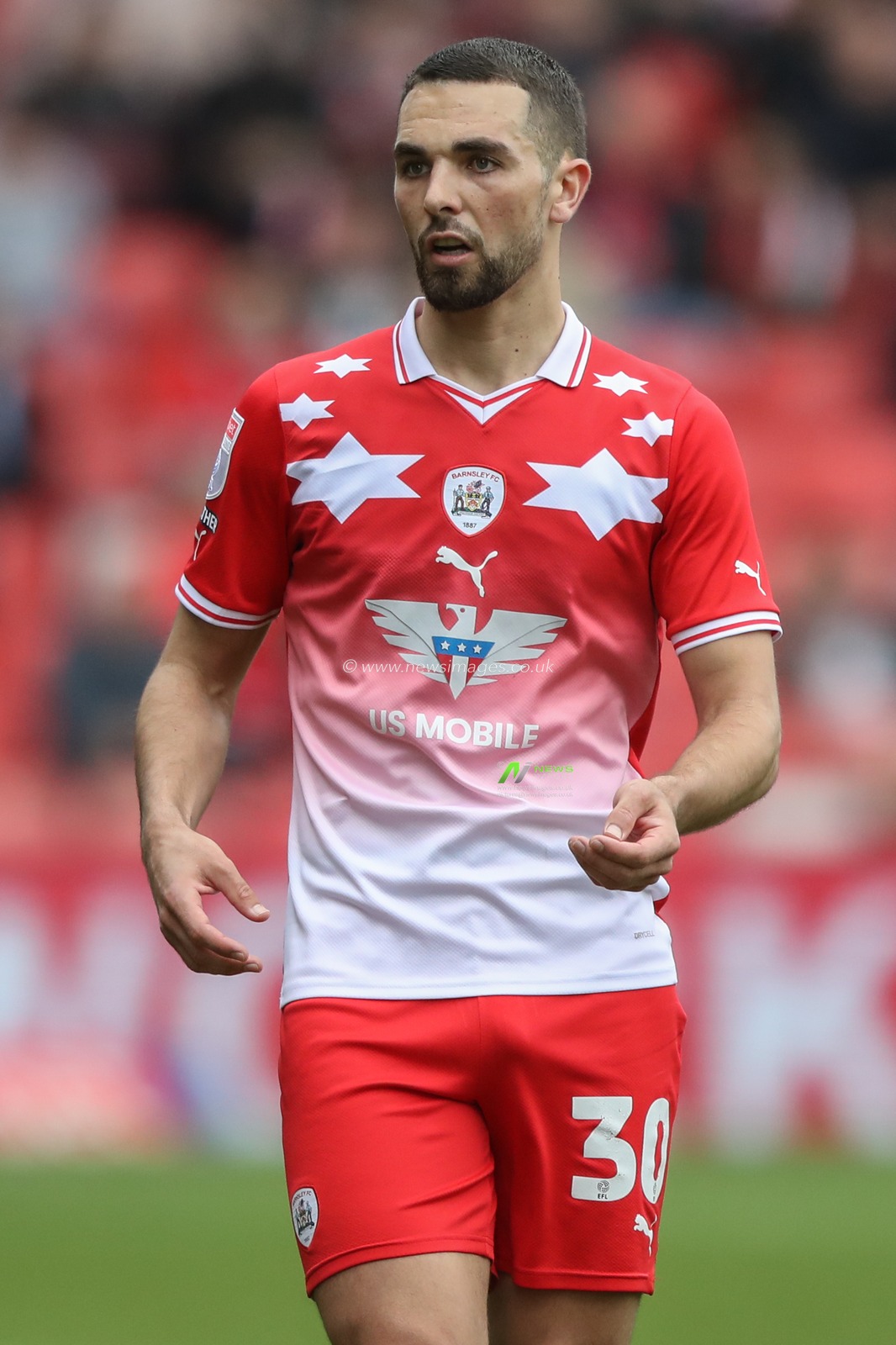 Adam Phillips of Barnsley during the Sky Bet League 1 match Barnsley vs Northampton Town at Oakwell, Barnsley, United Kingdom, 27th April 2024

(Photo by Alfie Cosgrove/News Images)