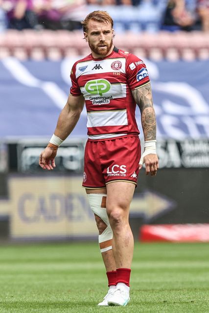 Adam Keighran of Wigan Warriors during the Betfred Super League Round 19 match Wigan Warriors vs Hull FC at The Brick Community Stadium, Wigan, United Kingdom, 19th July 2025

(Photo by Alfie Cosgrove/News Images)