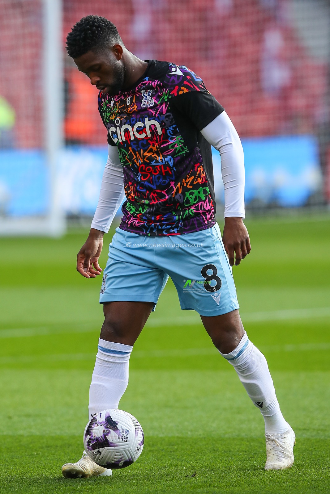 Jefferson Lerma of Crystal Palace during the pre-game warm up ahead of the Premier League match Nottingham Forest vs Crystal Palace at City Ground, Nottingham, United Kingdom, 30th March 2024

(Photo by Gareth Evans/News Images)