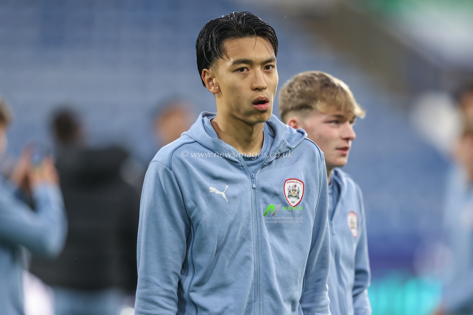 Nathan James of Barnsley arrives during the Bristol Street Motors Trophy match Huddersfield Town vs Barnsley at John Smith's Stadium, Huddersfield, United Kingdom, 8th October 2024

(Photo by Alfie Cosgrove/News Images)