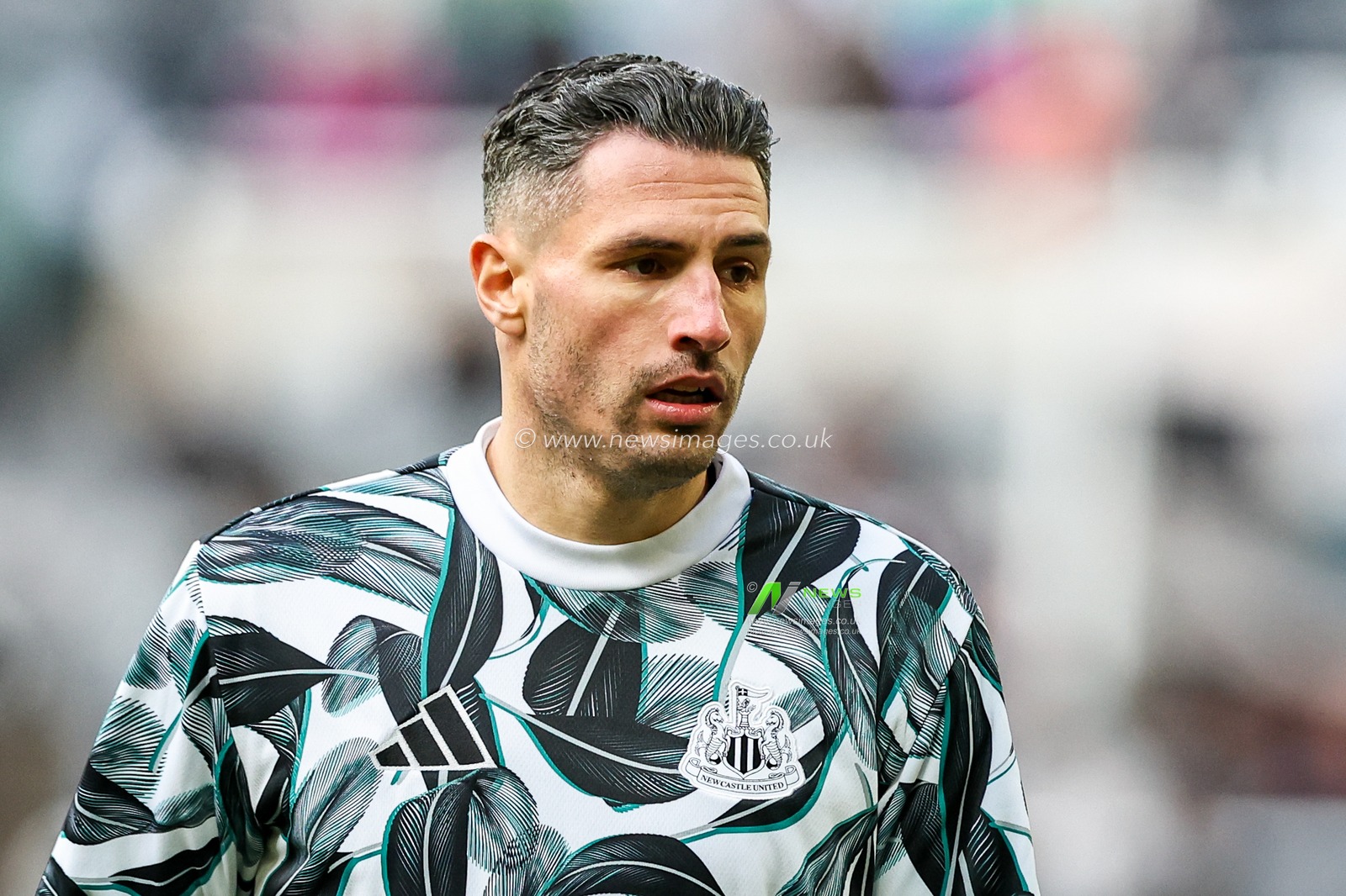 Fabian Schar of Newcastle United warms up prior to the Premier League match Newcastle United vs Fulham at St. James's Park, Newcastle, United Kingdom, 1st February 2025

(Photo by Mark Cosgrove/News Images)