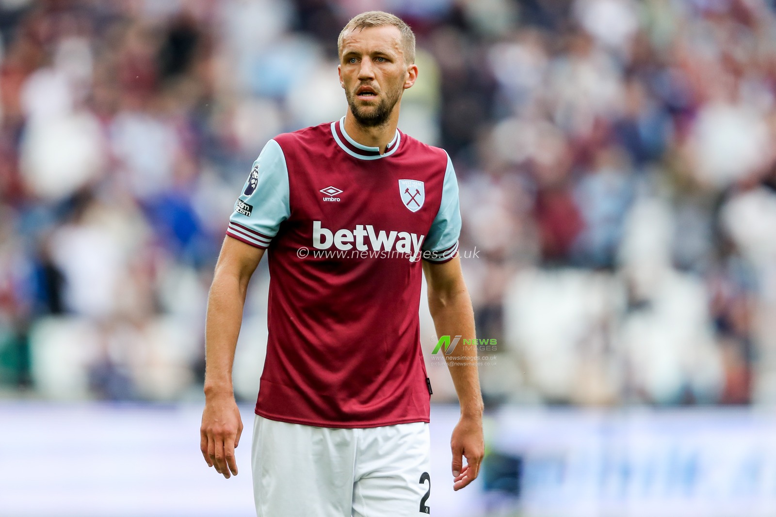Tomas Soucek of West Ham United looks on during the Premier League match West Ham United vs Nottingham Forest at London Stadium, London, United Kingdom, 18th May 2025

(Photo by Izzy Poles/News Images)