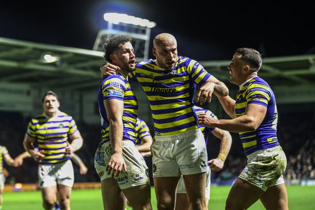 Toby King of Warrington Wolves goes over for a try during the Betfred Super League Round 1 match Warrington Wolves vs St Helens at The Halliwell Jones Stadium, Warrington, United Kingdom on 13 February 2026

(Photo by Alfie Cosgrove/News Images)