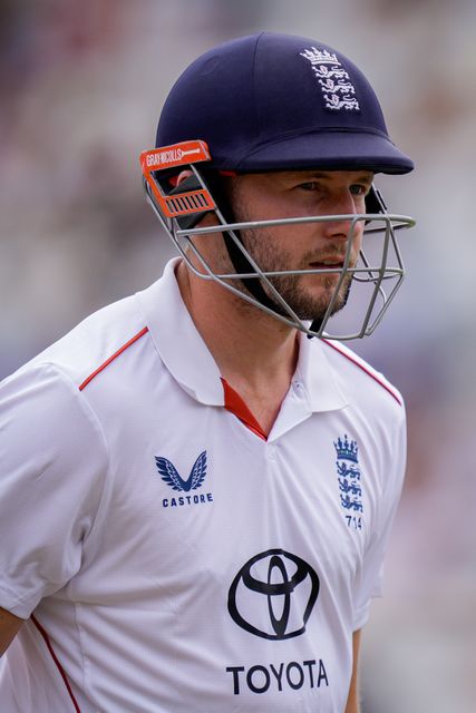 Gus Atkinson of England walks off dejected after being dismissed during the 3rd Rothesay Test Match Day 5 match England vs New Zealand at Trent Bridge, Nottingham, United Kingdom on 29 June 2026

(Photo by Maynard Manyowa/News Images)