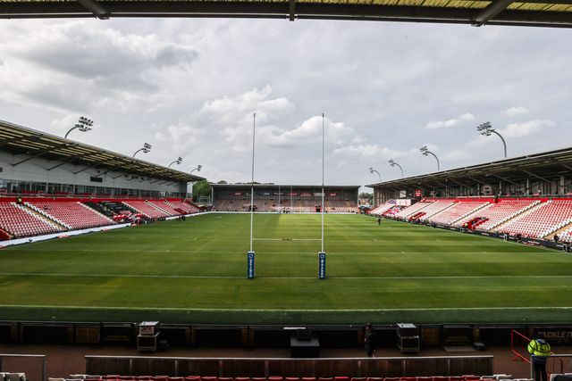 A general view of Leigh Sports Village ahead of the Betfred Super League round 12 match Leigh Leopards vs Hull FC at Leigh Sports Village, Leigh, United Kingdom on 22 May 2026

(Photo by Alfie Cosgrove/News Images)