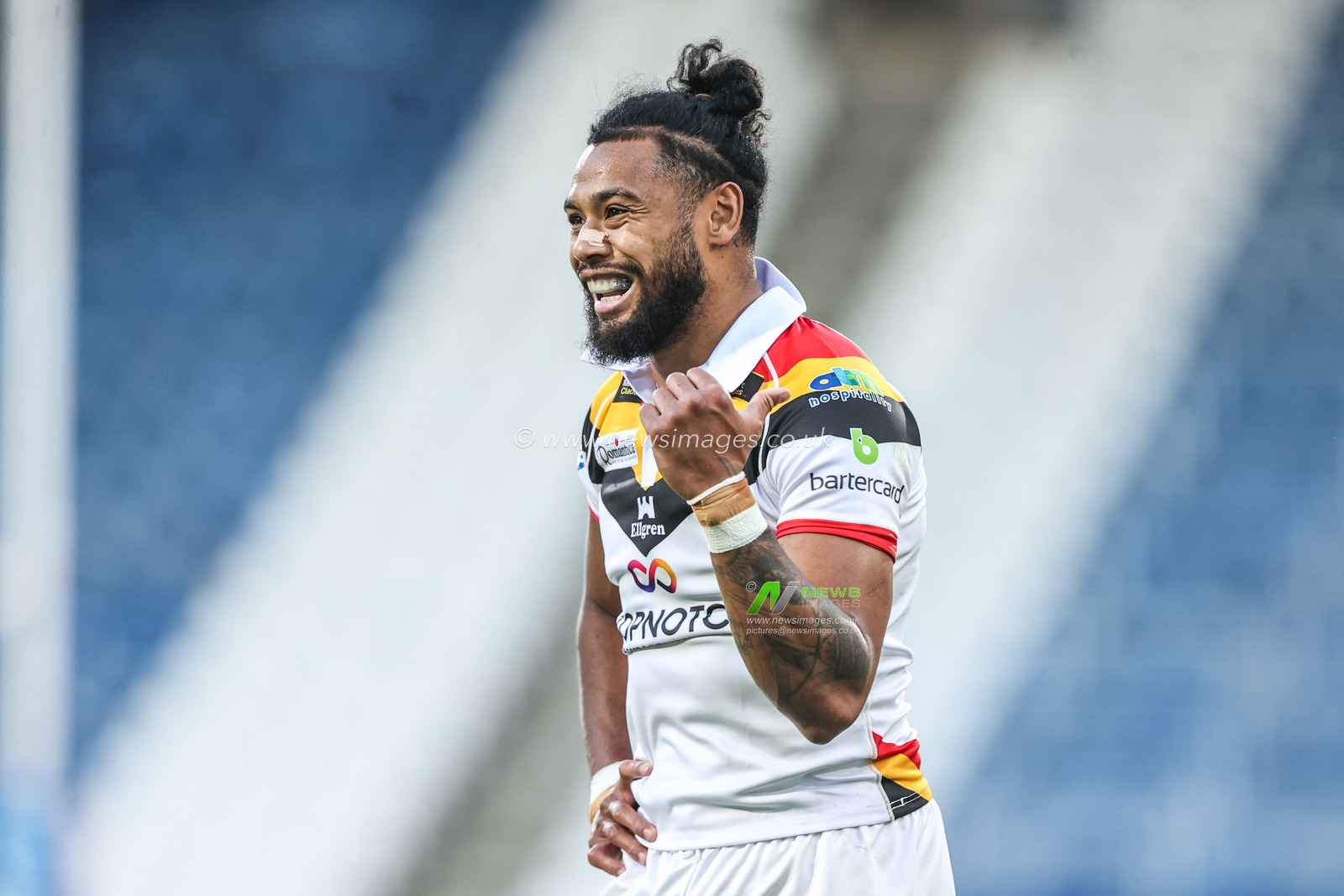 Waqa Blake of Bradford Bulls during the Betfred Super League round 18 match Huddersfield Giants vs Bradford Bulls at Accu Stadium, Huddersfield, United Kingdom on 10 July 2026

(Photo by Alfie Cosgrove/News Images)