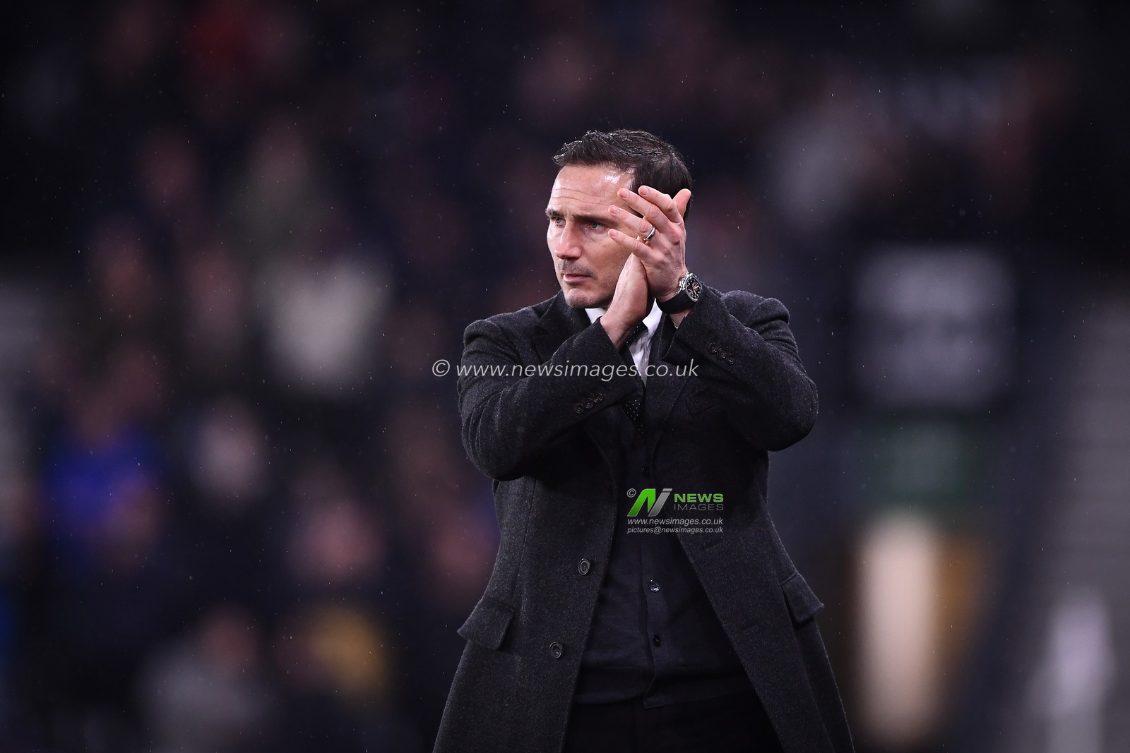 5th March 2019, Pride Park, Derby, England; Sky Bet Championship, Derby County vs Wigan Athletic ; Derby County Manager Frank Lampard applauded the Derby supporters

Credit: Jon Hobley/News Images 

English Football League images are subject to DataCo Licence