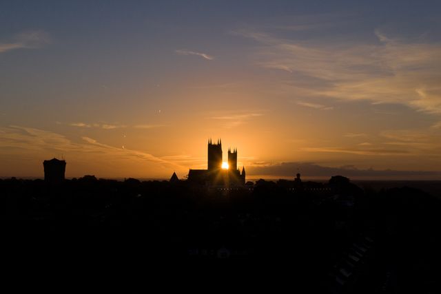Sunrise over Lincoln Cathedral