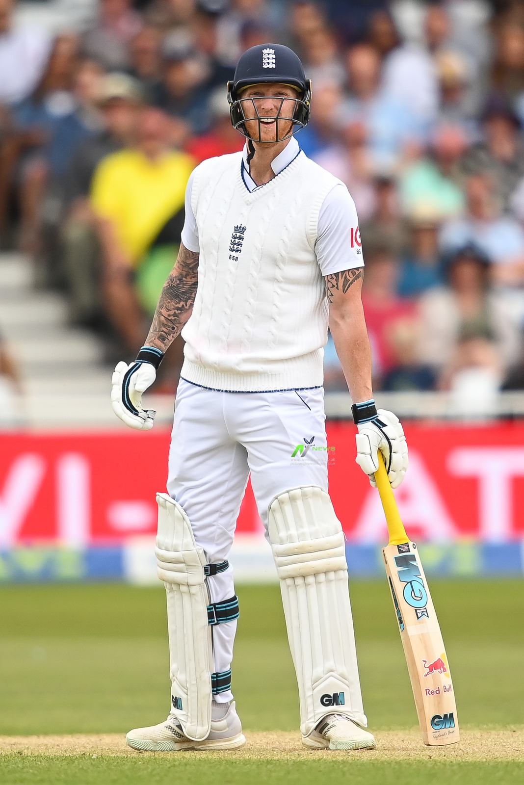 Ben Stokes of England is all smiles during the game