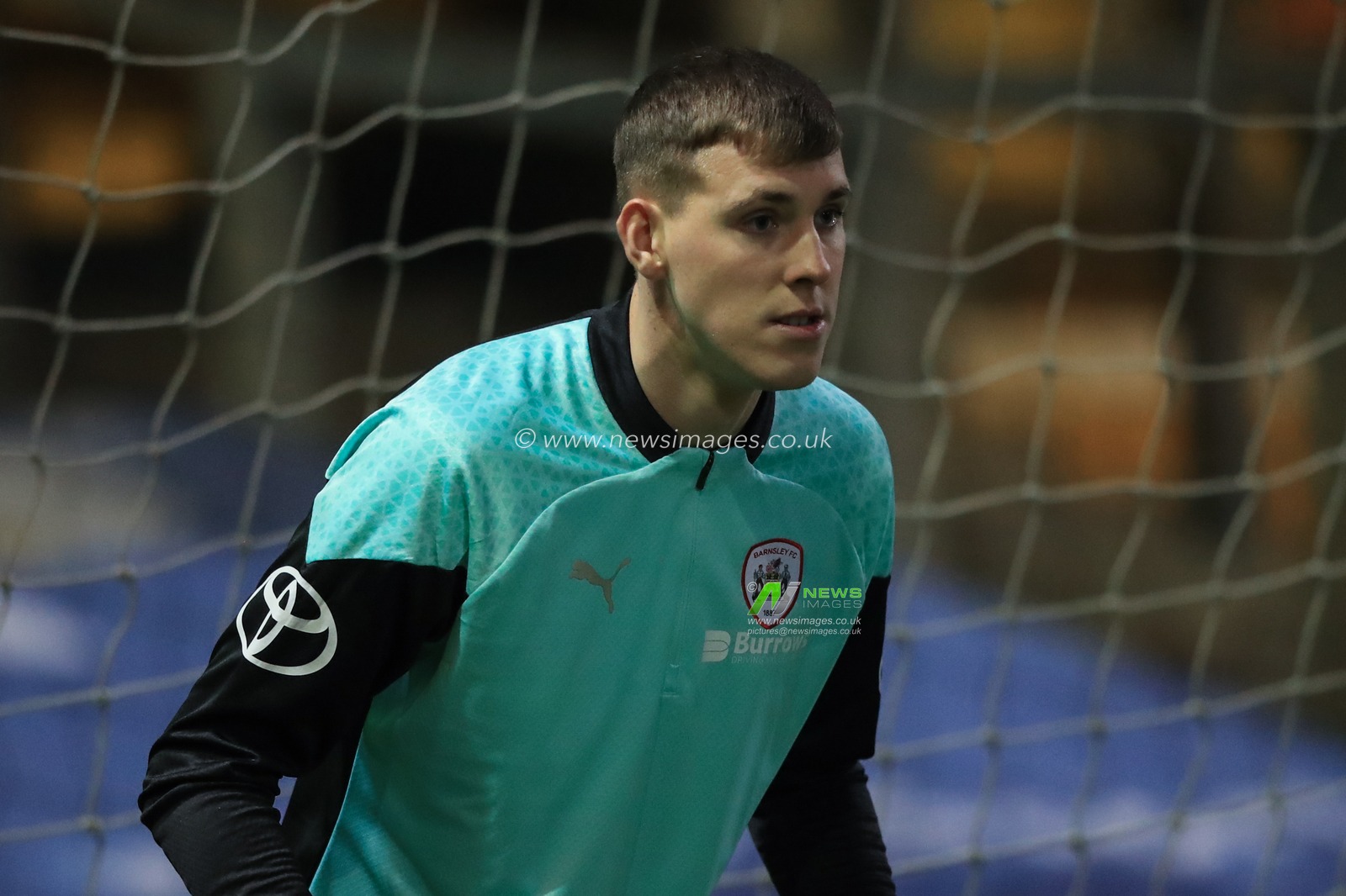 Kieren Flavell #50 of Barnsley in the pregame warmup session during the Bristol Street Motors Trophy match Bradford City vs Barnsley at University of Bradford Stadium, Bradford, United Kingdom, 21st November 2023

(Photo by Alfie Cosgrove/News Images)
