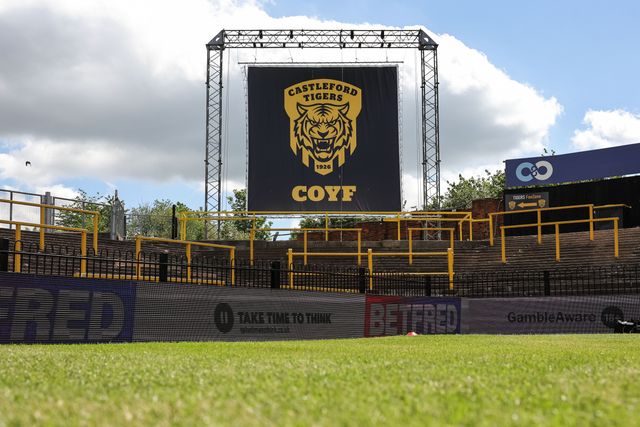 A general view of The OneBore Stadium during the Betfred Super League round 12 match Castleford Tigers vs St Helens at OneBore Stadium, Castleford, Untied Kingdom on 23 May 2026

(Photo by Mark Cosgrove/News Images)