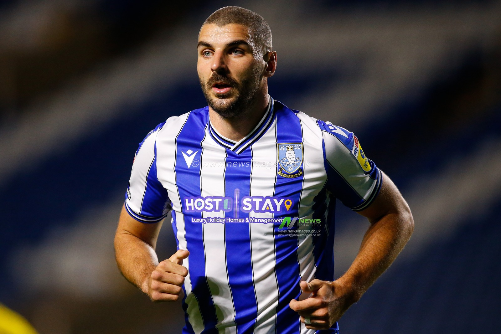 Callum Paterson #13 of Sheffield Wednesday during the Papa John's Trophy match Sheffield Wednesday vs Burton Albion at Hillsborough, Sheffield, United Kingdom, 20th September 2022

(Photo by Ben Early/News Images)