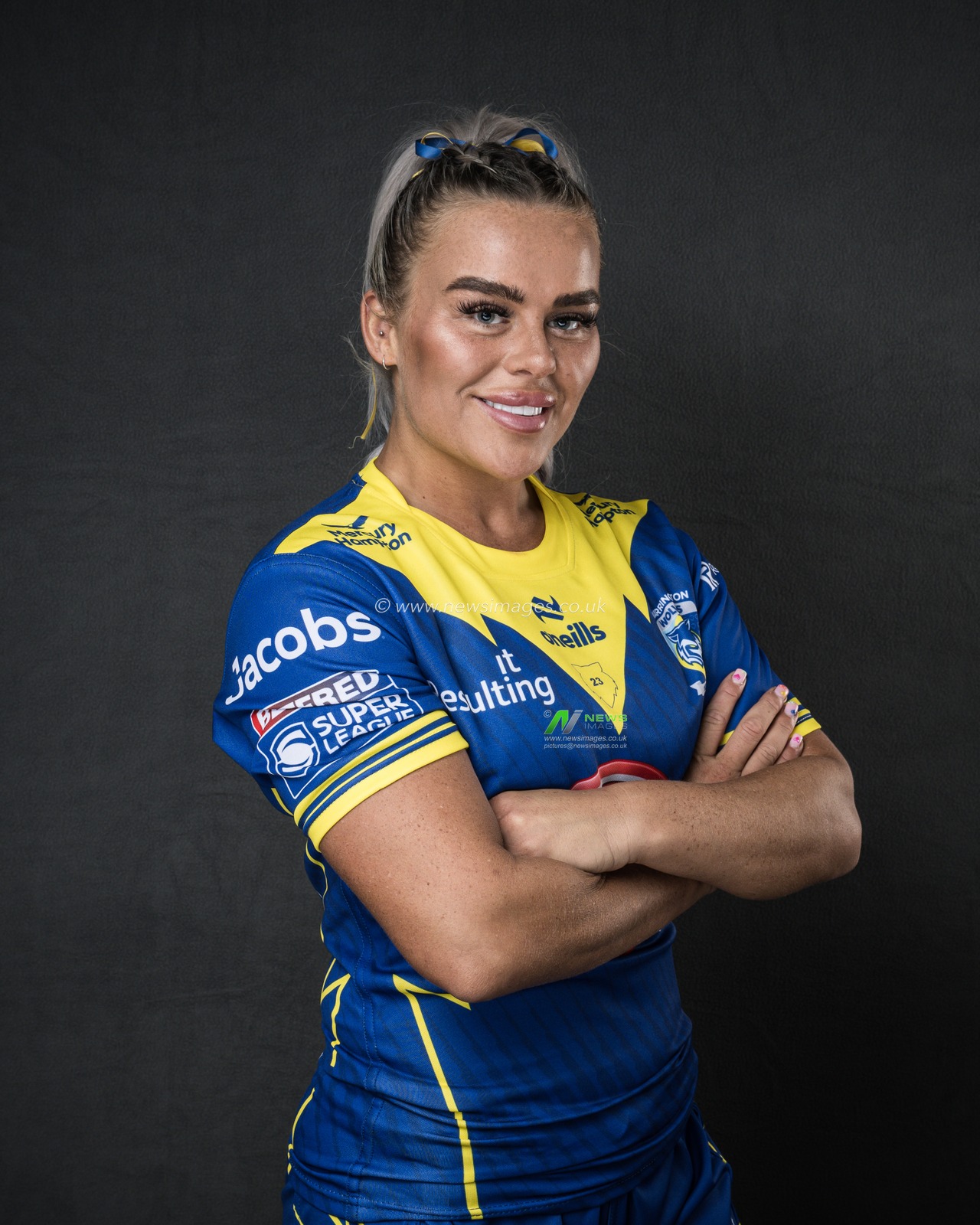 Warrington Wolves Women Headshots at Halliwell Jones Stadium, Warrington, United Kingdom, 5th March 2024

(Photo by Craig Thomas/News Images)