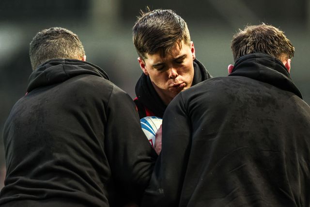 George Whitby of St Helens in the pre-game warm up during the Betfred Super League round 4 match St Helens vs Bradford Bulls at The BrewDog Stadium, St Helens, United Kingdom on 07 March 2026

(Photo by Alfie Cosgrove/News Images)