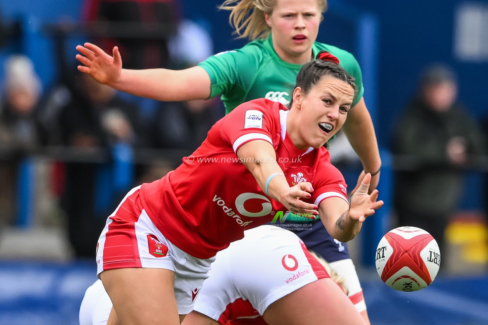 Ffion Lewis of Wales in action during the TikTok Womenâ€™s Six Nations match Wales vs Ireland at BT Cardiff Arms Park, Cardiff, United Kingdom, 25th March 2023

(Photo by Craig Thomas/News Images)