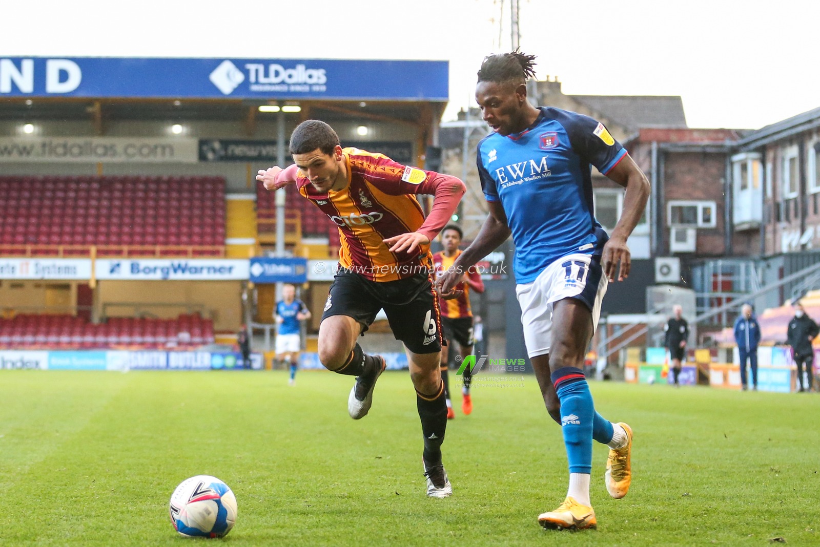 Omari Patrick #11 of Carlisle United in action during the game