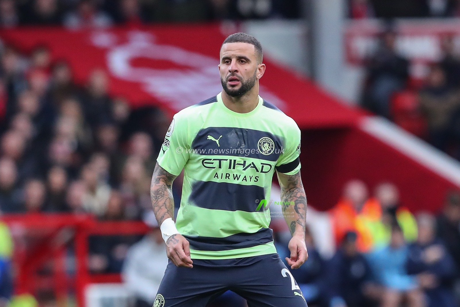 Kyle Walker #2 of Manchester City \during the Premier League match Nottingham Forest vs Manchester City at City Ground, Nottingham, United Kingdom, 18th February 2023

(Photo by Gareth Evans/News Images)