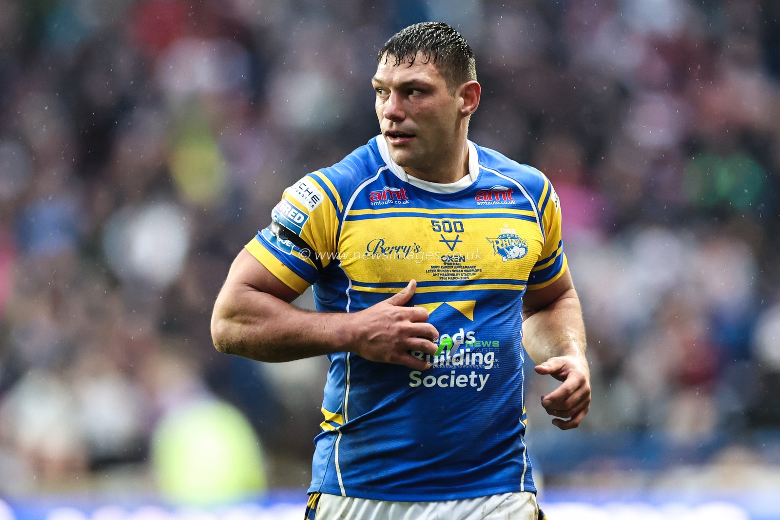 Ryan Hall of Leeds Rhinos during the Betfred Super League Round 5 match Leeds Rhinos vs Wigan Warriors at Headingley Stadium, Leeds, United Kingdom, 22nd March 2025

(Photo by Mark Cosgrove/News Images)