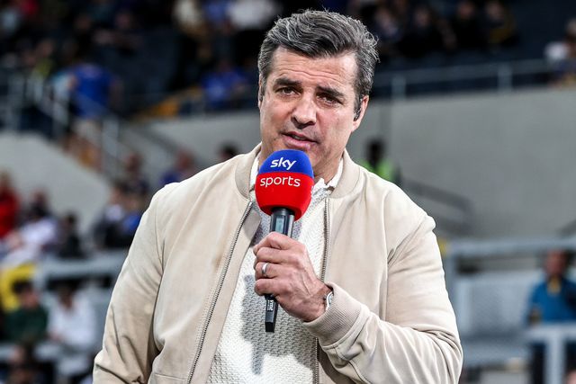 Sky Sports Rugby League presenter Brian Carney during the Betfred Super League round 10 match Leeds Rhinos vs Wakefield Trinity at AMT Headingley Stadium, Leeds, United Kingdom on 01 May 2026

(Photo by Alfie Cosgrove/News Images)