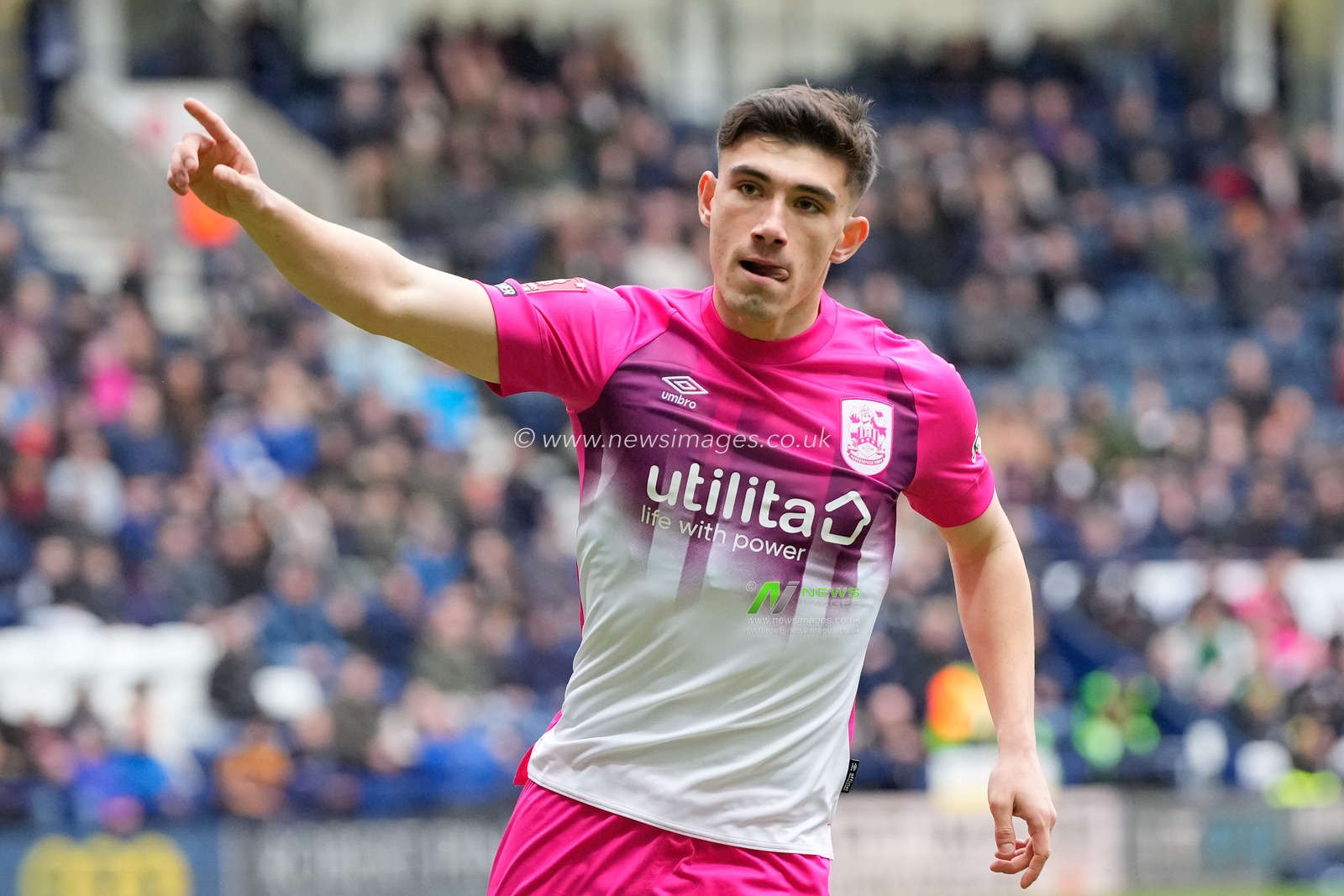 Kian Harratt #36 of Huddersfield Town reacts during the Emirates FA Cup Third Round match Preston North End vs Huddersfield Town at Deepdale, Preston, United Kingdom, 7th January 2023

(Photo by Steve Flynn/News Images)