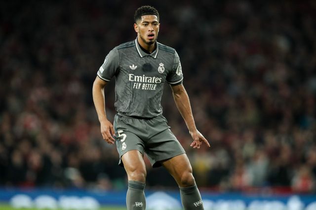 Jude Bellingham of Real Madrid in action during the UEFA Champions League Quarter-finals match Arsenal vs Real Madrid at Emirates Stadium, London, United Kingdom, 8th April 2025

(Photo by Izzy Poles/News Images)