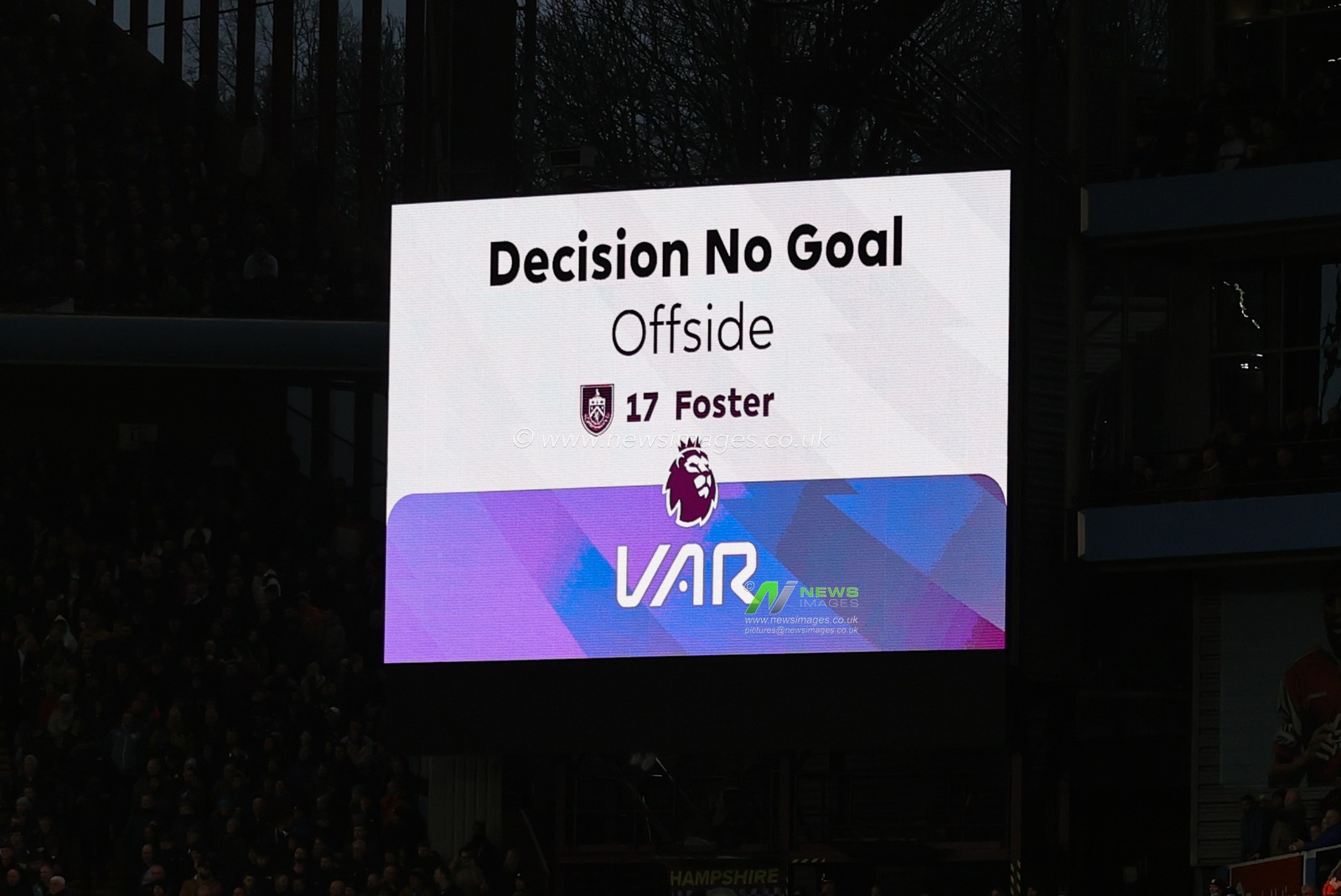VAR check for an offside goal by Lyle Foster of Burnley during the Premier League match Aston Villa vs Burnley at Villa Park, Birmingham, United Kingdom, 30th December 2023

(Photo by Mark Cosgrove/News Images)