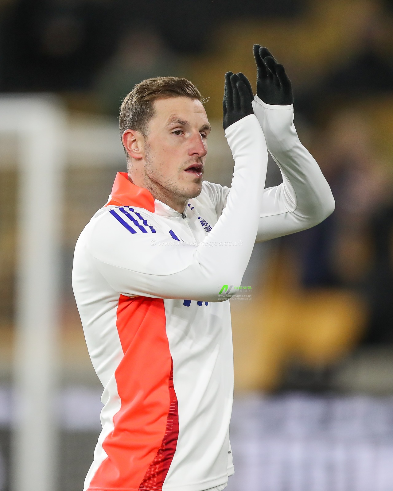 Chris Wood of Nottingham Forest during the pre-game warmup ahead of the Premier League match Wolverhampton Wanderers vs Nottingham Forest at Molineux, Wolverhampton, United Kingdom, 6th January 2025

(Photo by Gareth Evans/News Images)