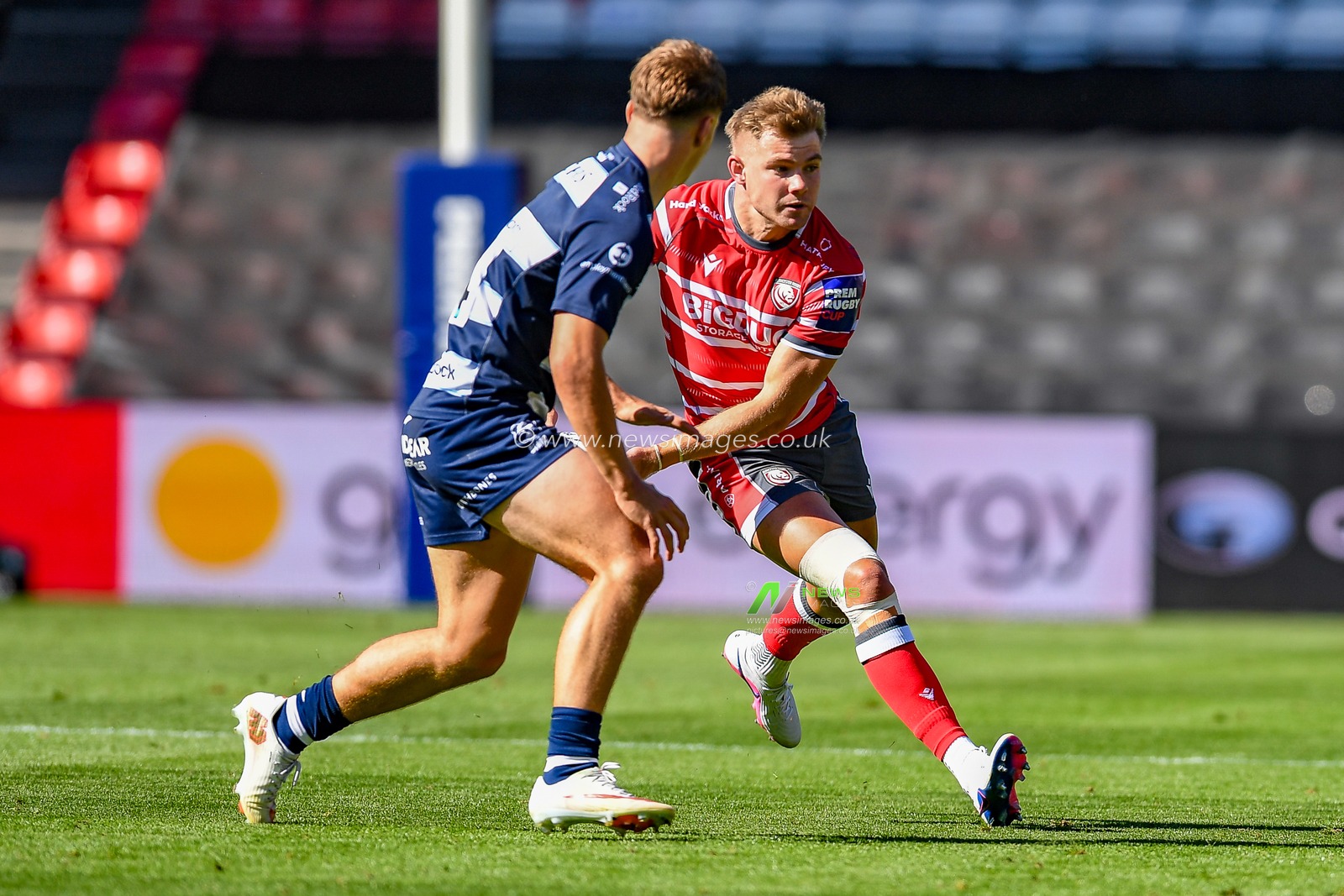 Charlie Atkinson of Gloucester Rugby during the Prem Rugby Cup match Bristol Bears vs Gloucester at Ashton Gate, Bristol, United Kingdom on 05 September 2026

(Photo by Alex Williamson/News Images)