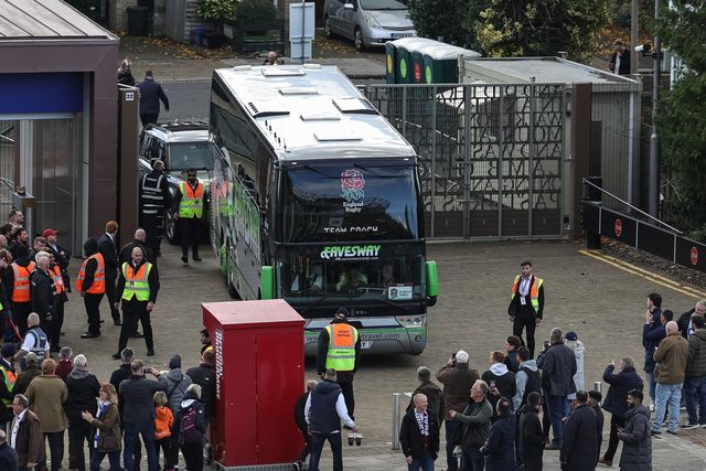 England team coach arrives during the Quilter Nations Series 2025 match England vs Australia at Allianz Stadium, Twickenham, United Kingdom, 1st November 2025

(Photo by Mark Cosgrove/News Images)

*** GER AUT SUI OUT ***