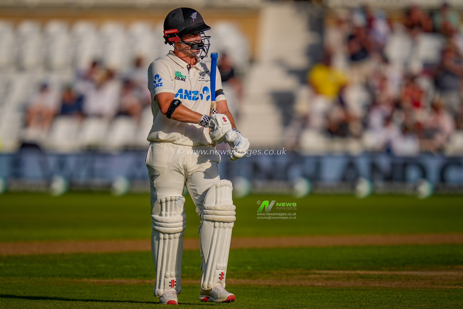 Henry Nicholls of New Zealand walsk off after being dismissed off the bowling of Jofra Archer of England during the 3rd Rothesay Test Match Day 1 match England vs New Zealand at Trent Bridge, Nottingham, United Kingdom on 25 June 2026

(Photo by Maynard Manyowa/News Images)