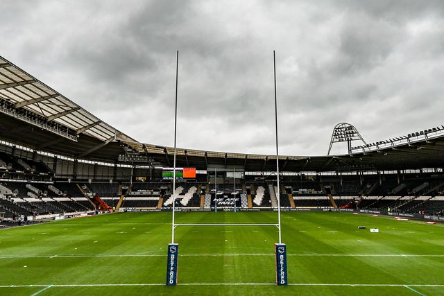 A general view of MKM Stadium ahead of the Betfred Super League round 6 match Hull FC vs Catalans Dragons at MKM Stadium, Hull, United Kingdom on 29 March 2026

(Photo by Alfie Cosgrove/News Images)