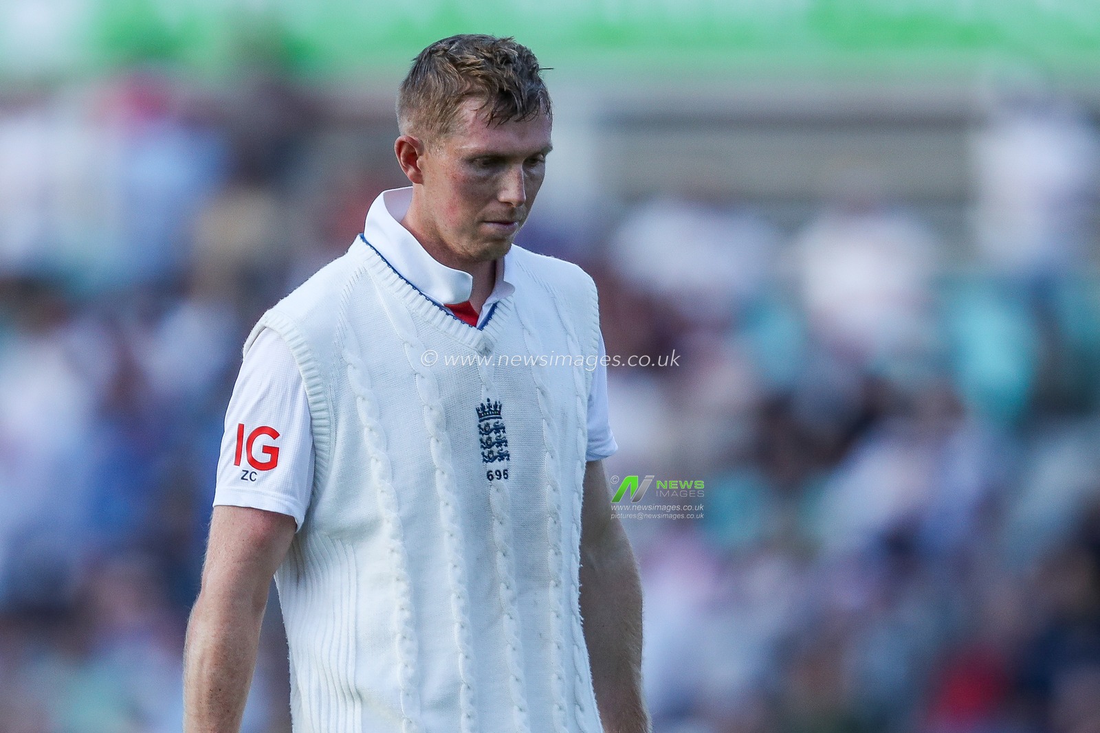 Zak Crawley of England looks dejected following his dismissal during the 5th Rothesay Test Match Day 3 England vs India at The Kia Oval, London, United Kingdom, 2nd August 2025

(Photo by Izzy Poles/News Images)
