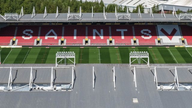 An aerial view of The BrewDog Stadium during the Betfred Super League round 9 match St Helens vs Wakefield Trinity at The BrewDog Stadium, St Helens, United Kingdom on 25 April 2026

(Photo by Mark Cosgrove/News Images)