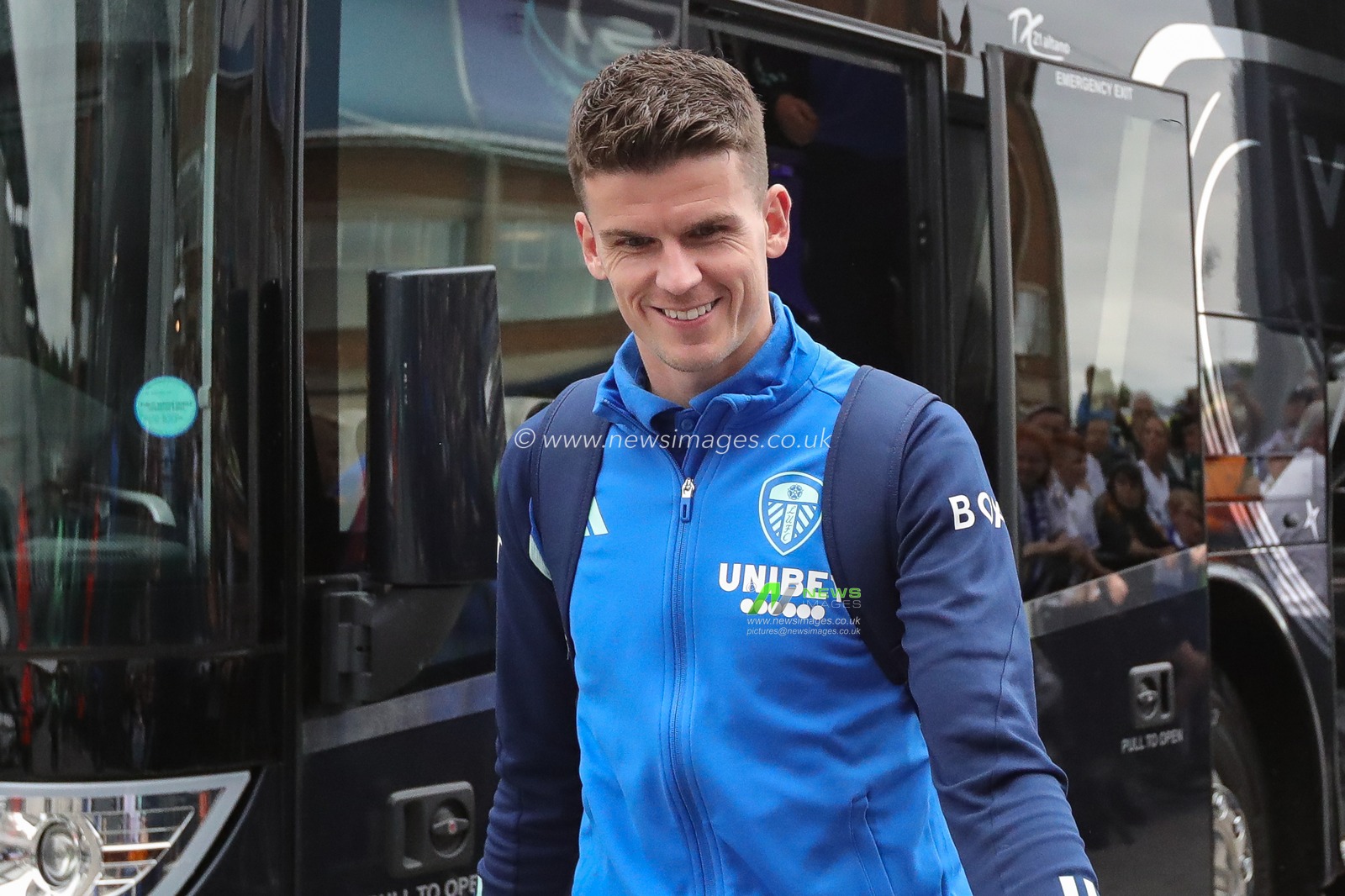 Sam Byram #25 of Leeds United arrives at Elland Road Stadium ahead of the Carabao Cup match Leeds United vs Shrewsbury Town at Elland Road, Leeds, United Kingdom, 9th August 2023

(Photo by James Heaton/News Images)
