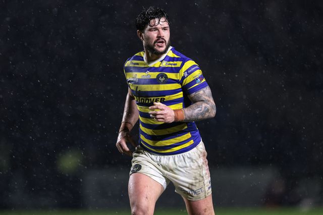 James Bentley of Warrington Wolves during the Pre Season match Warrington Wolves vs Leigh Leopards at Halliwell Jones Stadium, Warrington, United Kingdom, 30th January 2026

(Photo by Mark Cosgrove/News Images)