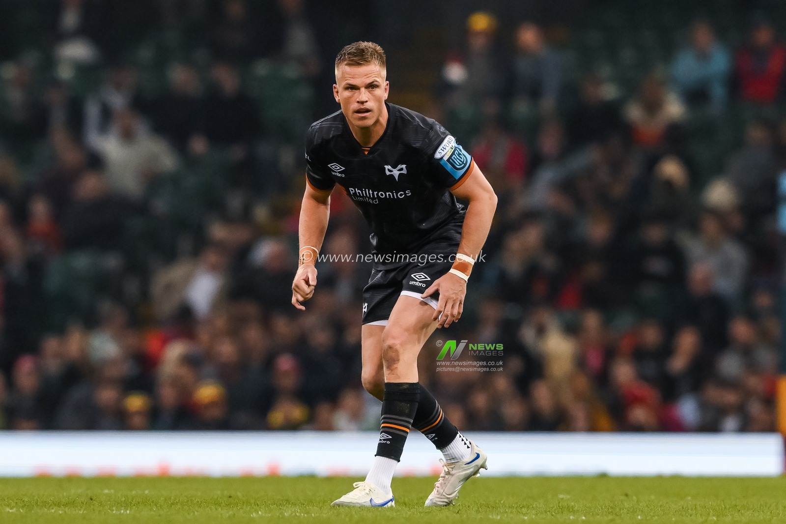 Gareth Anscombe of Ospreys during the United Rugby Championship match Ospreys vs Cardiff Rugby at Principality Stadium, Cardiff, United Kingdom, 22nd April 2023

(Photo by Craig Thomas/News Images)