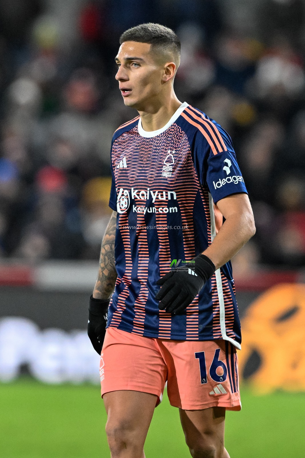 NicolÃ¡s DomÃ­nguez of Nottingham Forest during the Premier League match Brentford vs Nottingham Forest at The Gtech Community Stadium, London, United Kingdom, 20th January 2024

(Photo by Cody Froggatt/News Images)