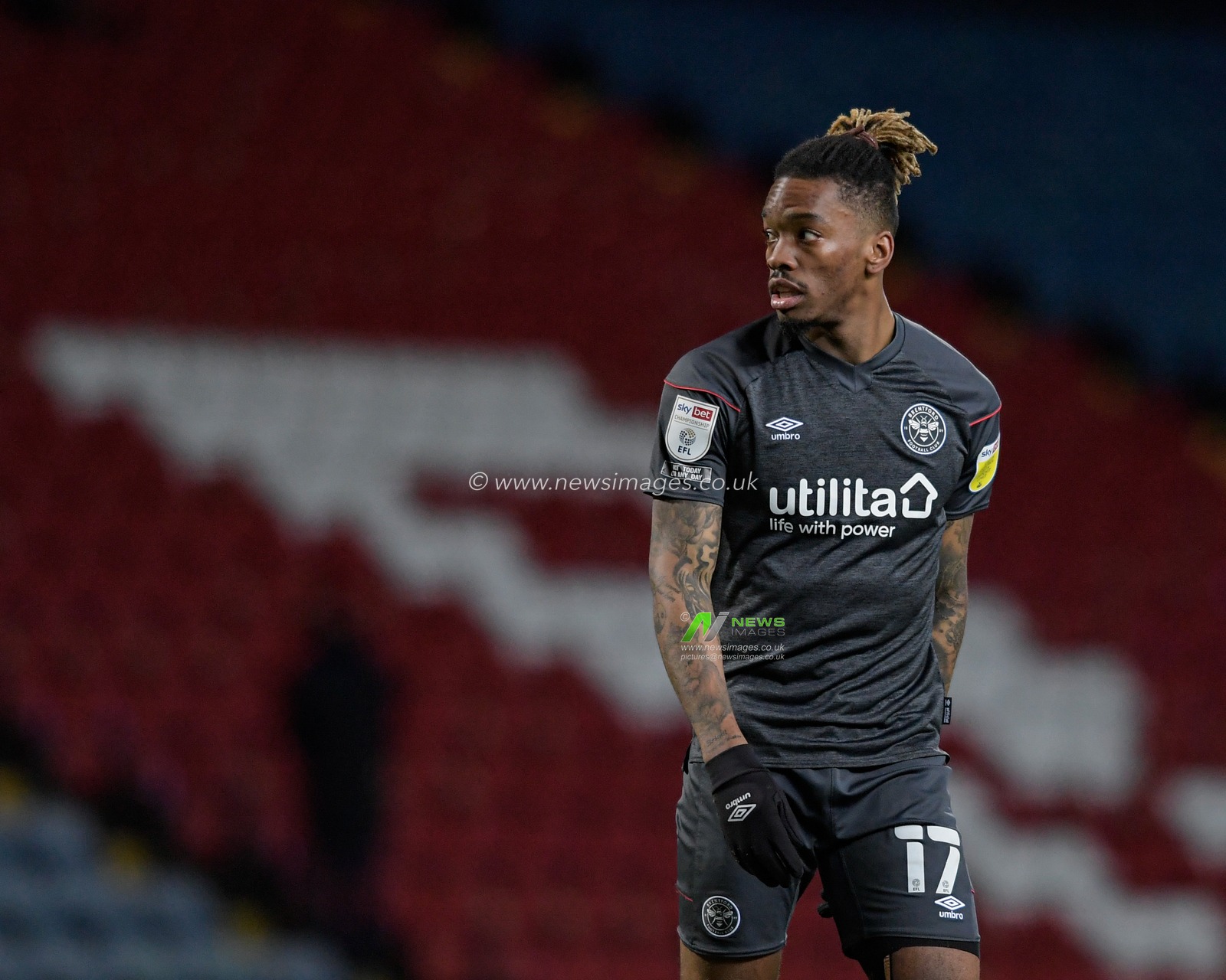Ivan Toney #17 of Brentford in action during the game