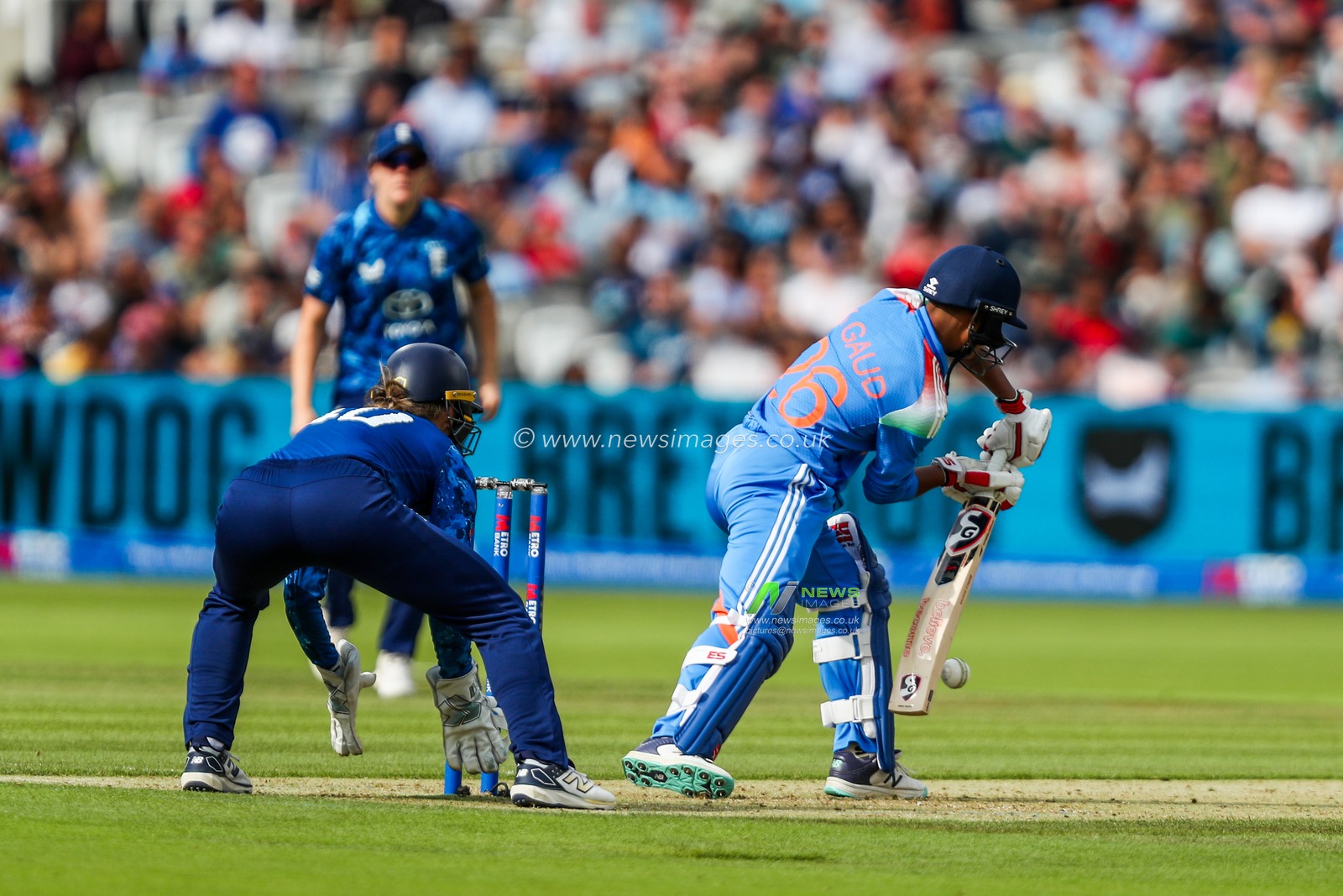 Kranti Gaud of India bats during the 2nd Metro Bank One Day International England Women v India Women at Lords, London, United Kingdom, 19th July 2025

(Photo by Izzy Poles/News Images)
