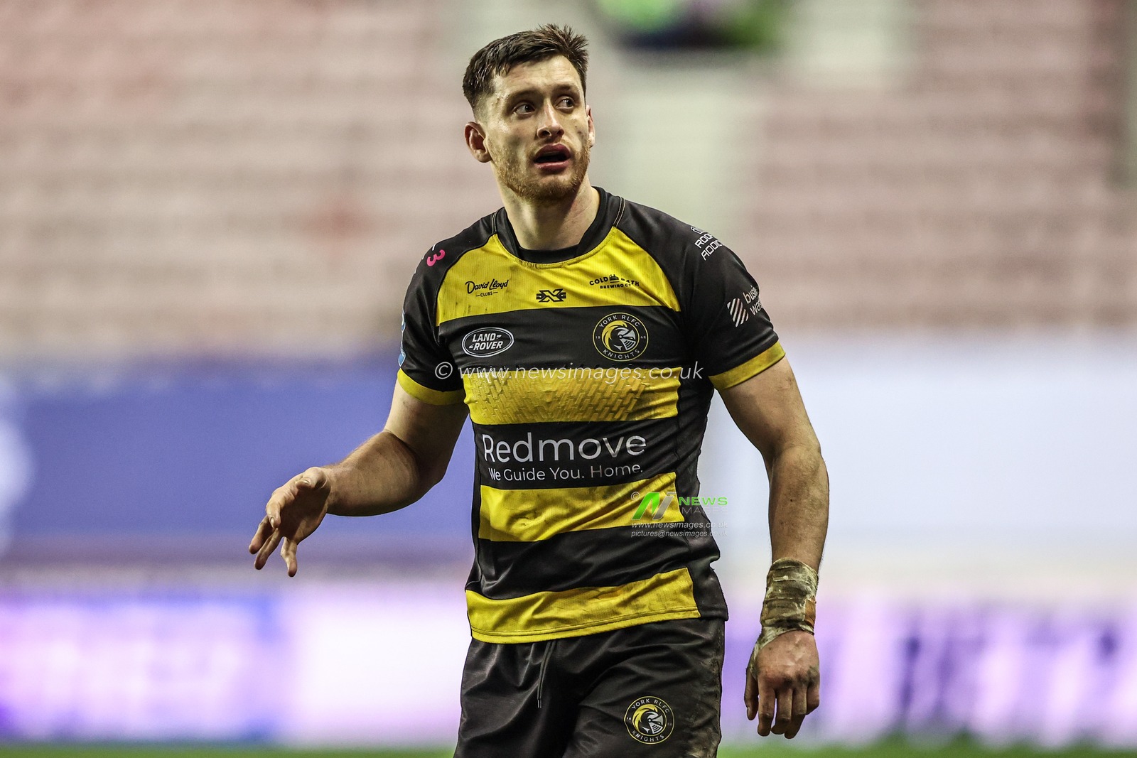Sam Wood of York Knights during the Betfred Super League round 5 match Wigan Warriors vs York Knights at The Brick Community Stadium, Wigan, United Kingdom on 19 March 2026

(Photo by Alfie Cosgrove/News Images)