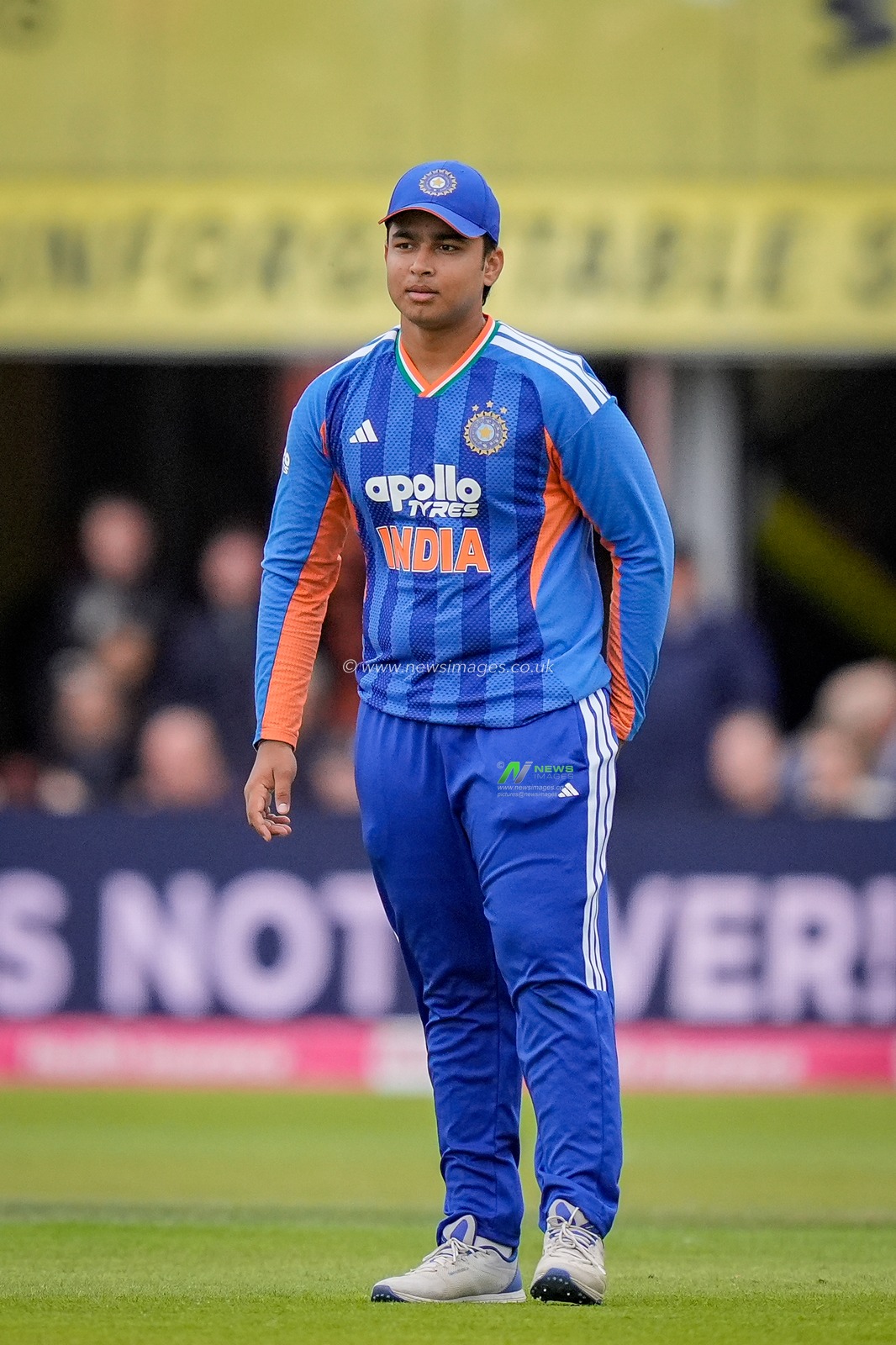 Vaibhav Sooryavanshi of India during the Second Vitality T20 International match England vs India at Old Trafford, Manchester, United Kingdom on 04 July 2026

(Photo by Maynard Manyowa/News Images)