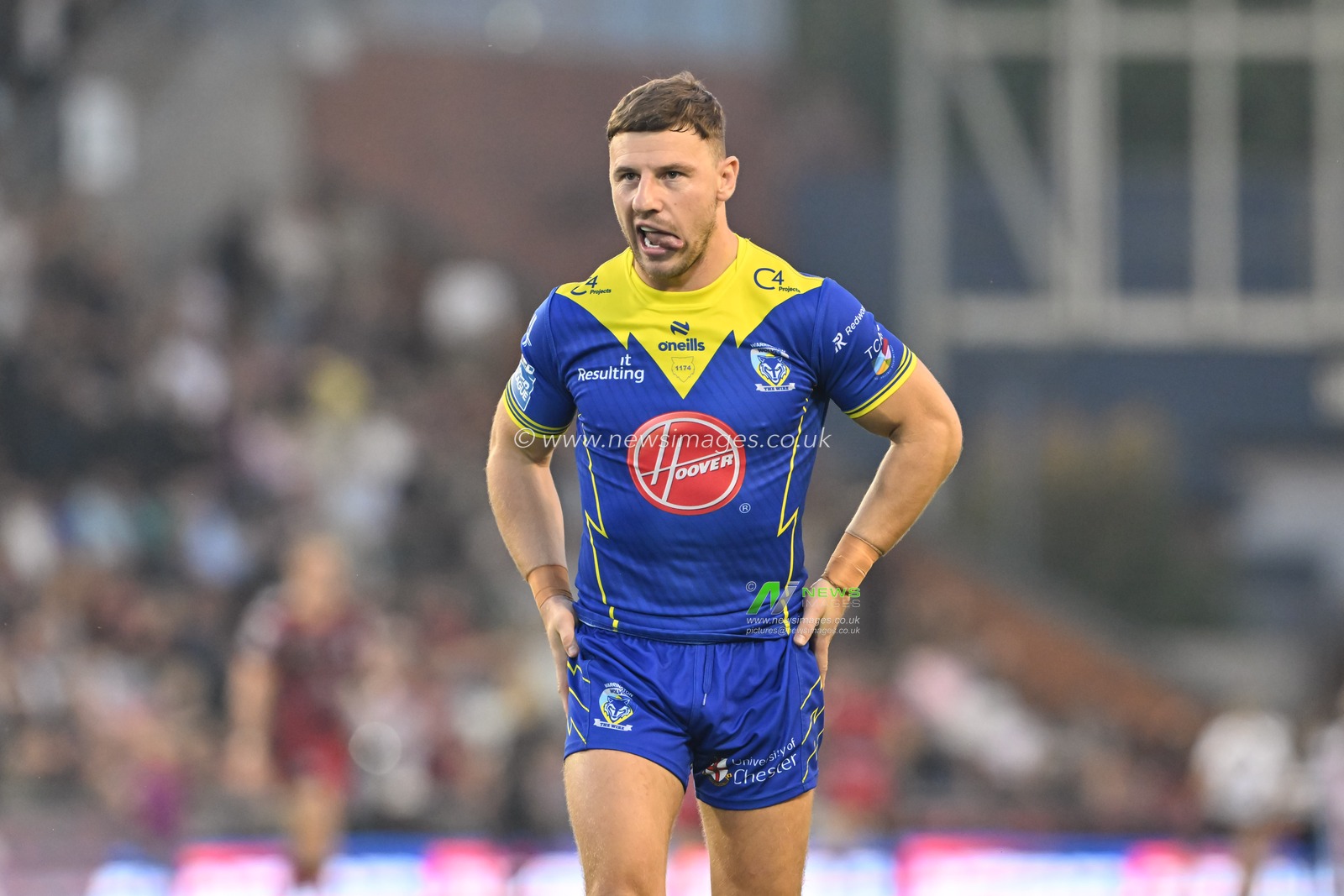 George Williams of Warrington Wolves ahead of the Betfred Super League Round 24 match Leigh Leopards vs Warrington Wolves at Leigh Sports Village, Leigh, United Kingdom, 30th August 2024

(Photo by Cody Froggatt/News Images)
