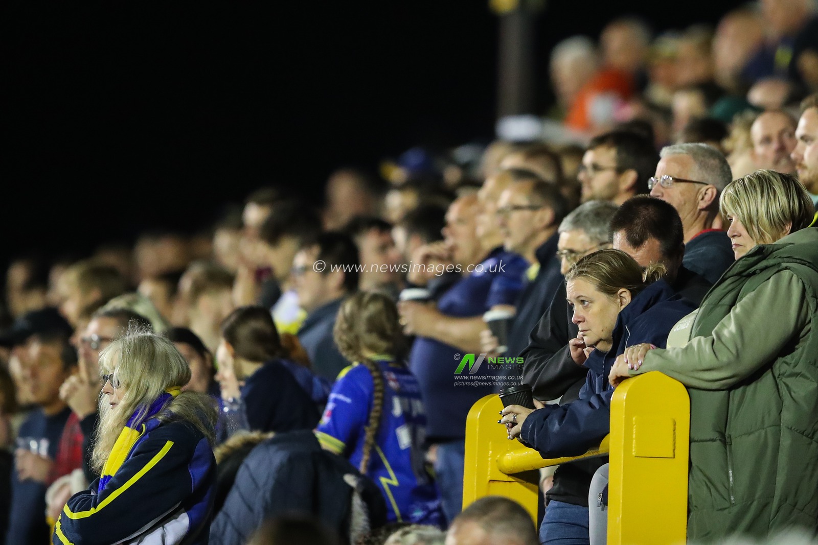 Warrington Wolves fans during the Betfred Super League Round 23 match Castleford Tigers vs Warrington Wolves at The Mend-A-Hose Jungle, Castleford, United Kingdom, 23rd August 2024

(Photo by Gareth Evans/News Images)