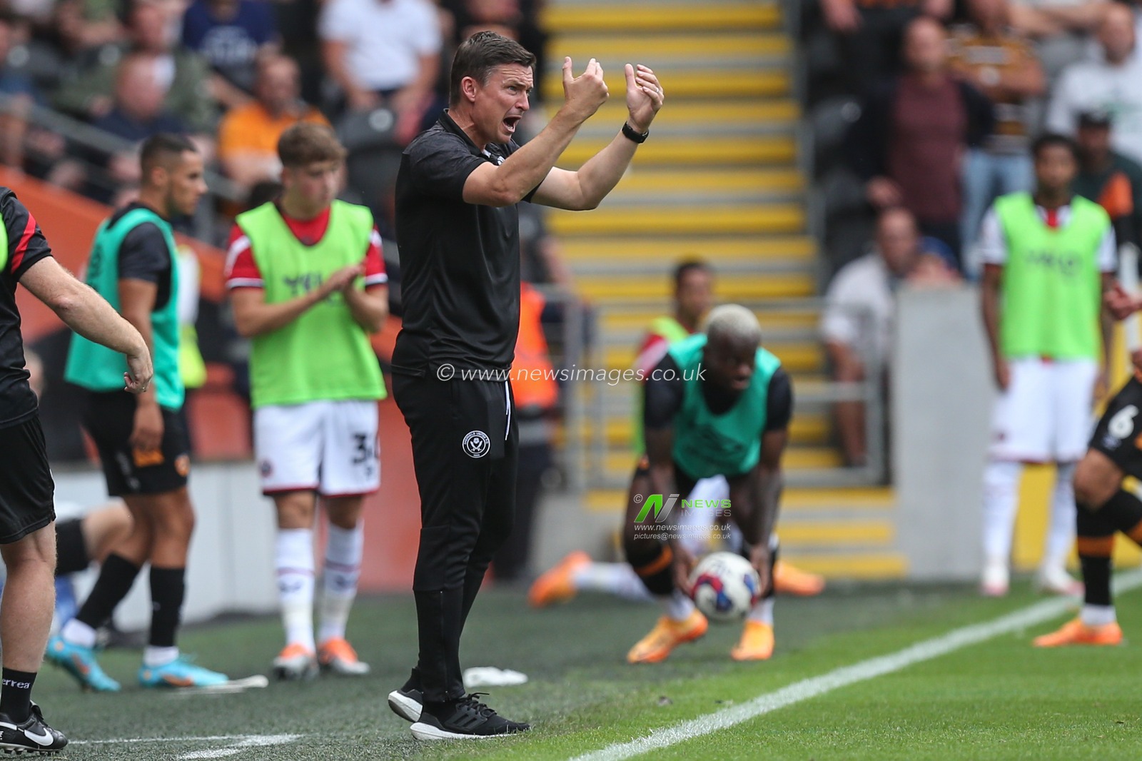 Paul Heckingbottom manager of Sheffield United during the Sky Bet Championship match Hull City vs Sheffield United at MKM Stadium, Hull, United Kingdom, 4th September 2022

(Photo by David Greaves Photos/ Via/News Images)