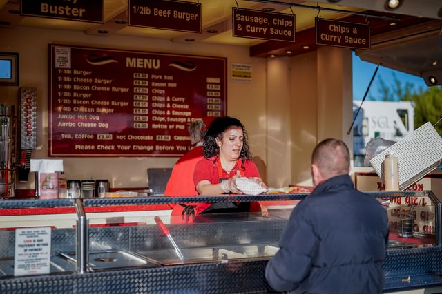 Stoke City fans buy food and drink outside the stadium during the Sky Bet Championship match Stoke City vs Millwall at Bet365 Stadium, Stoke On Trent, United Kingdom on 21 April 2026

(Photo by Maynard Manyowa/News Images)