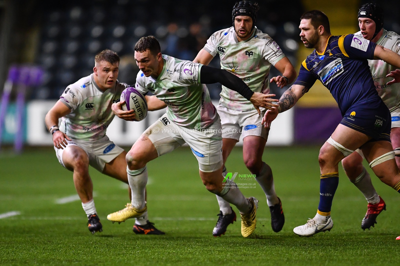 George North of Ospreys in action