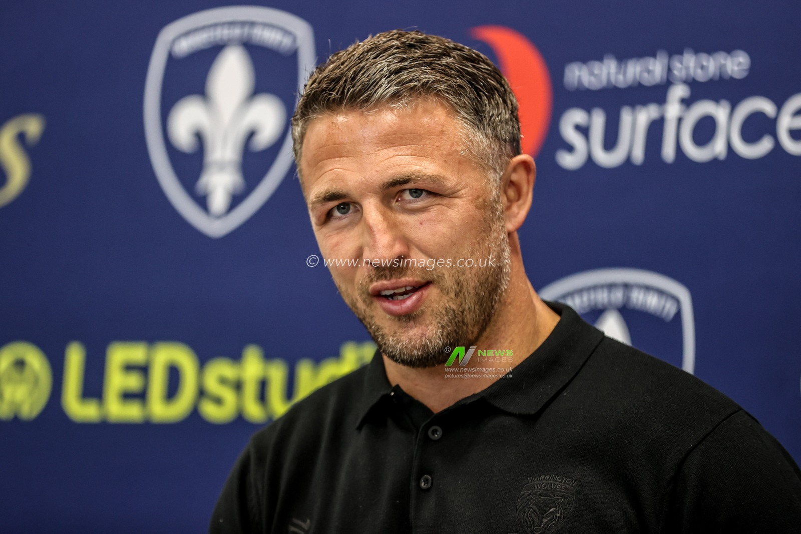 Sam Burgess Head Coach of Warrington Wolves speaks in the post match press conference during the Betfred Super League Round 11 match Wakefield Trinity vs Warrington Wolves at DIY Kitchens Stadium, Wakefield, United Kingdom, 18th May 2025

(Photo by Alfie Cosgrove/News Images)